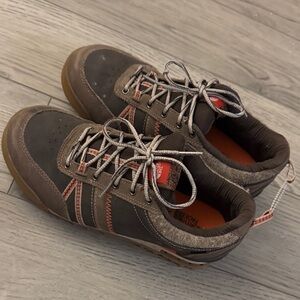 The North Face Women’s Brown and Orange Sneakers